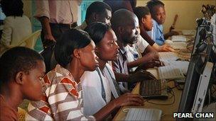 Samasource workers in Haiti