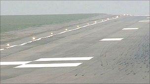 Guernsey Airport's runway