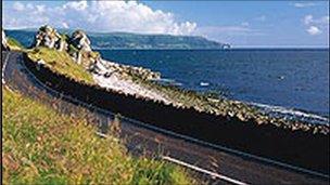 The Antrim Coast Road is a favourite with visitors