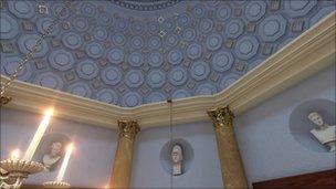 Interior of Mussenden Temple