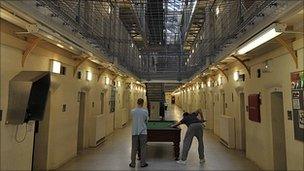 Inmates in Wormwood Scrubs prison in west London