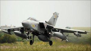 RAF Tornado taking off