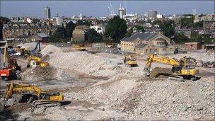 Chelsea Barracks site in 2008