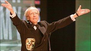 John Barry receiving his Bafta Fellowship in 2003