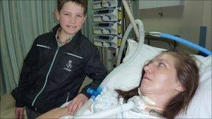 Kate Allatt and son Harvey