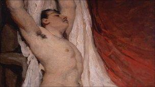 Male nude by William Etty, 1828. Copyright: York Art Gallery