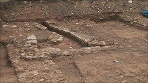 Roman excavation in York