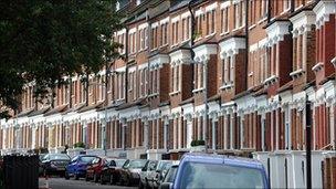 Residential street in London