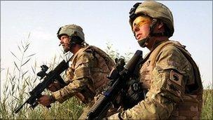 UK soldiers in Afghanistan