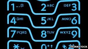 Mobile phone keypad