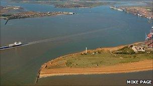 Landguard Point and Fort