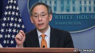 Energy Secretary Steven Chu in a March file photo