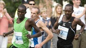 Elite athletes at the Robin Hood Marathon