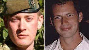Pte Gareth Bellingham and Craftsman Andrew Found