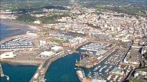 View of Jersey from the sky