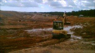 Blue Haze landfill site near Verwood