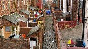 A scene from Coronation Street