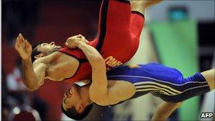 Greco-Roman wrestlers