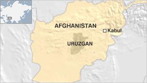 Uruzgan map