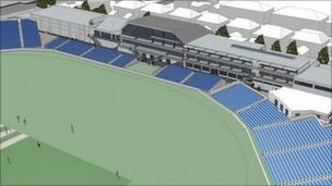 Mock up of previous scheme at the County Ground