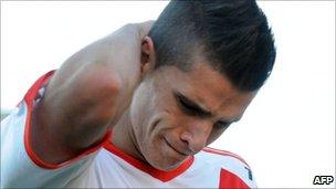 River Plate player Erik Lamela