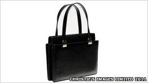 Handbag owned by Margaret Thatcher. Picture supplied by Christie's Images Limited