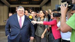 Augustin Carstens leaving IMF headquarters