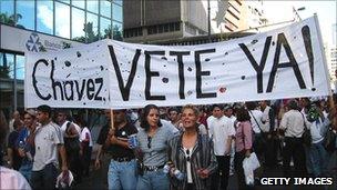 Anti-Chavez demo caracas