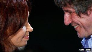 Cristina Fernandez de Kirchner and Amado Boudou