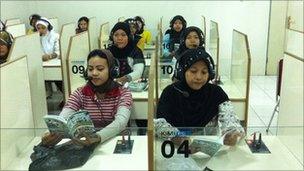 Trainee domestic workers in Jakarta