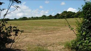 The proposed field in St Erth, near Penzance