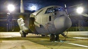 Hercules aircraft at RAF Lyneham