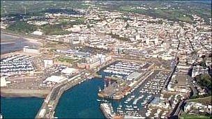 Aerial view of Jersey