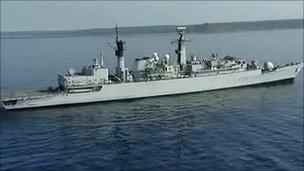 Staff aboard HMS Cornwall were deployed on a counter piracy mission when they heard the news