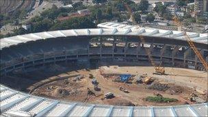 Maracana building site building site