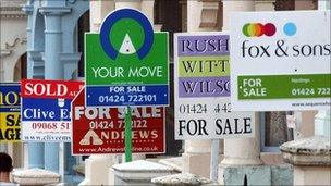 For sale signs