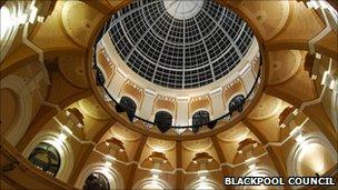 Interior of the Blackpool Winter Gardens