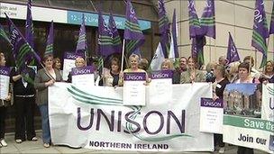 Unison protest