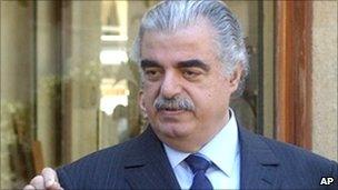 Former Lebanese Prime Minister Rafik Hariri, in Beirut, Lebanon, Feb 14, 2005