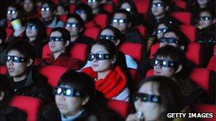 Chinese 3D moviegoers