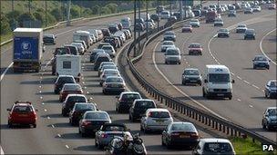 M5 motorway near Bristol