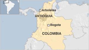 Map of Colombia