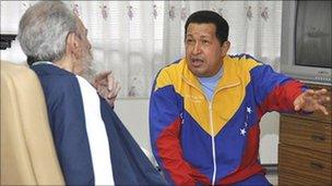 President Chavez and Cuba's Fidel Castro