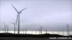 Black Law wind farm South Lanarkshire in Scotland