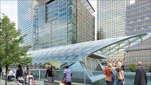 Canary Wharf Crossrail station