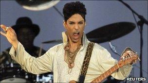 Prince performs at the Hop Farm Festival