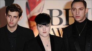 The xx at the Brits awards in February 2011