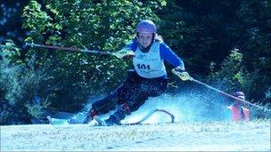 Alex Bullock on Pontypool Ski Slope