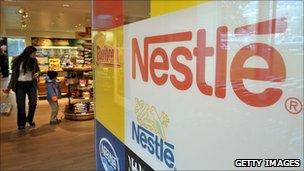 Nestle sign