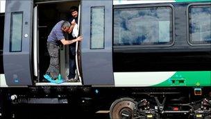 Workers at Bombardier in Derby